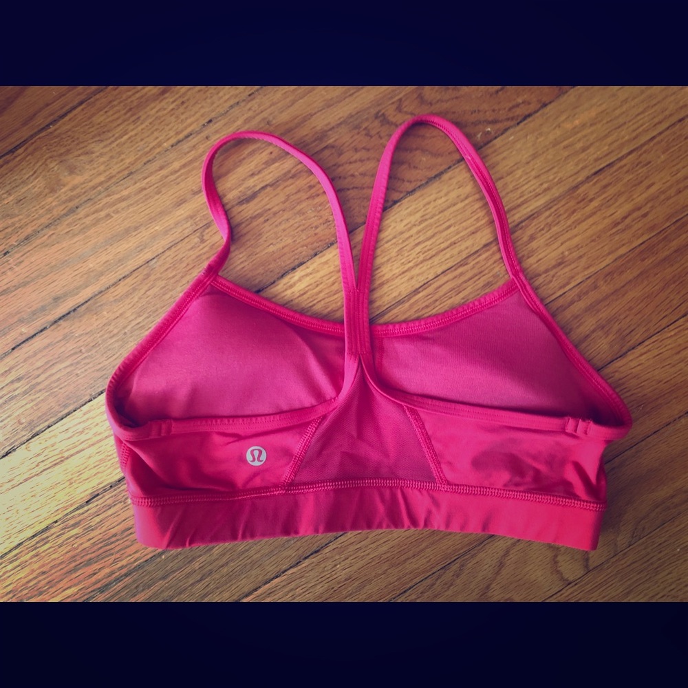 Pink Lululemon Racerback Sports Bra Size 4